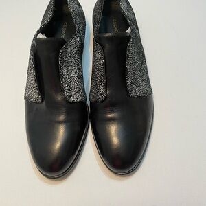 Cosmoparis Black and Gray Women's  Loafers Shoes Size 38 SB-B